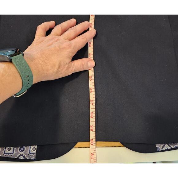 Elegant Alan Flusser Navy Blazer  SEE MEASUREMENTS IN PIC - Picture 9 of 9